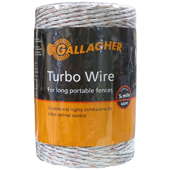 Gallagher G62054 0.07 in. x 656 ft. Turbo Wire - Ultra White GA576537